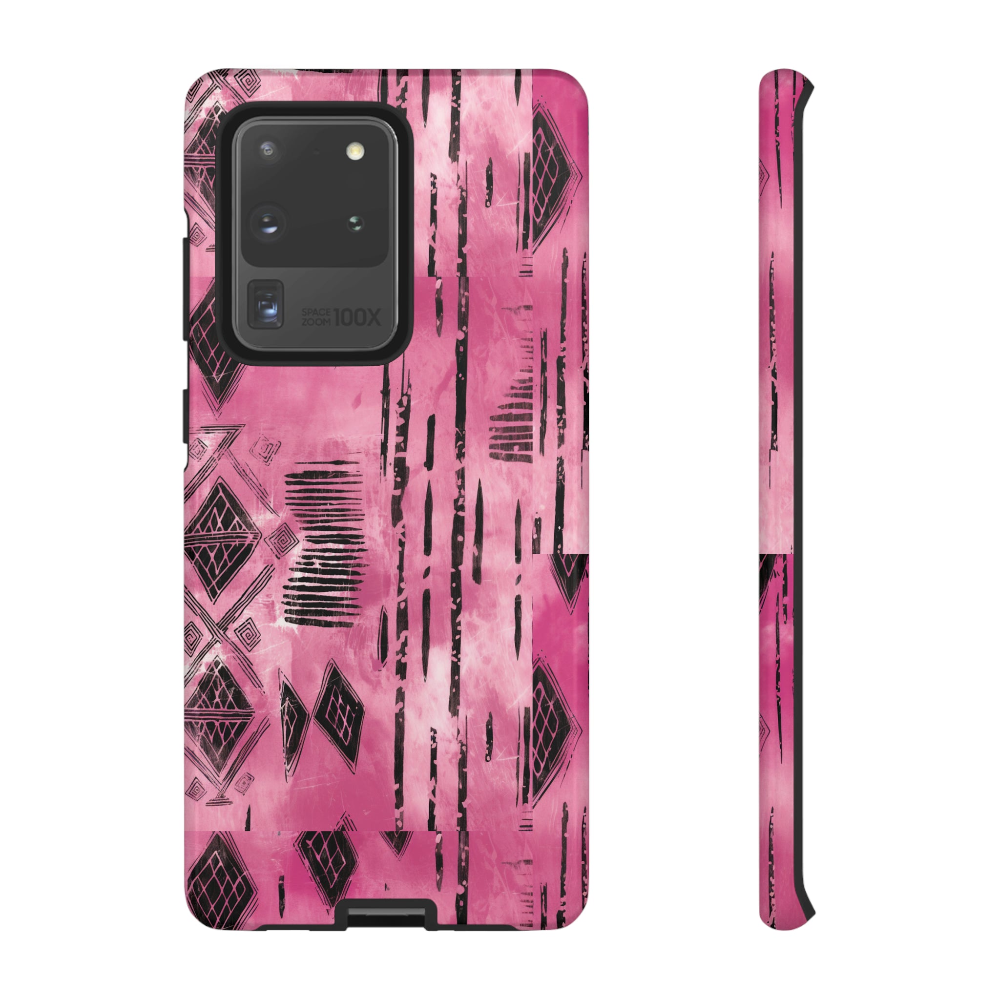 Pink and Black Tribal  phone Case