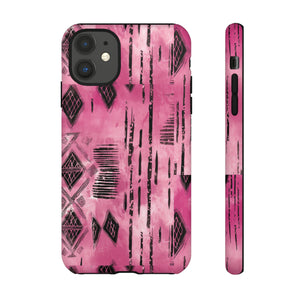 Pink and Black Tribal  phone Case