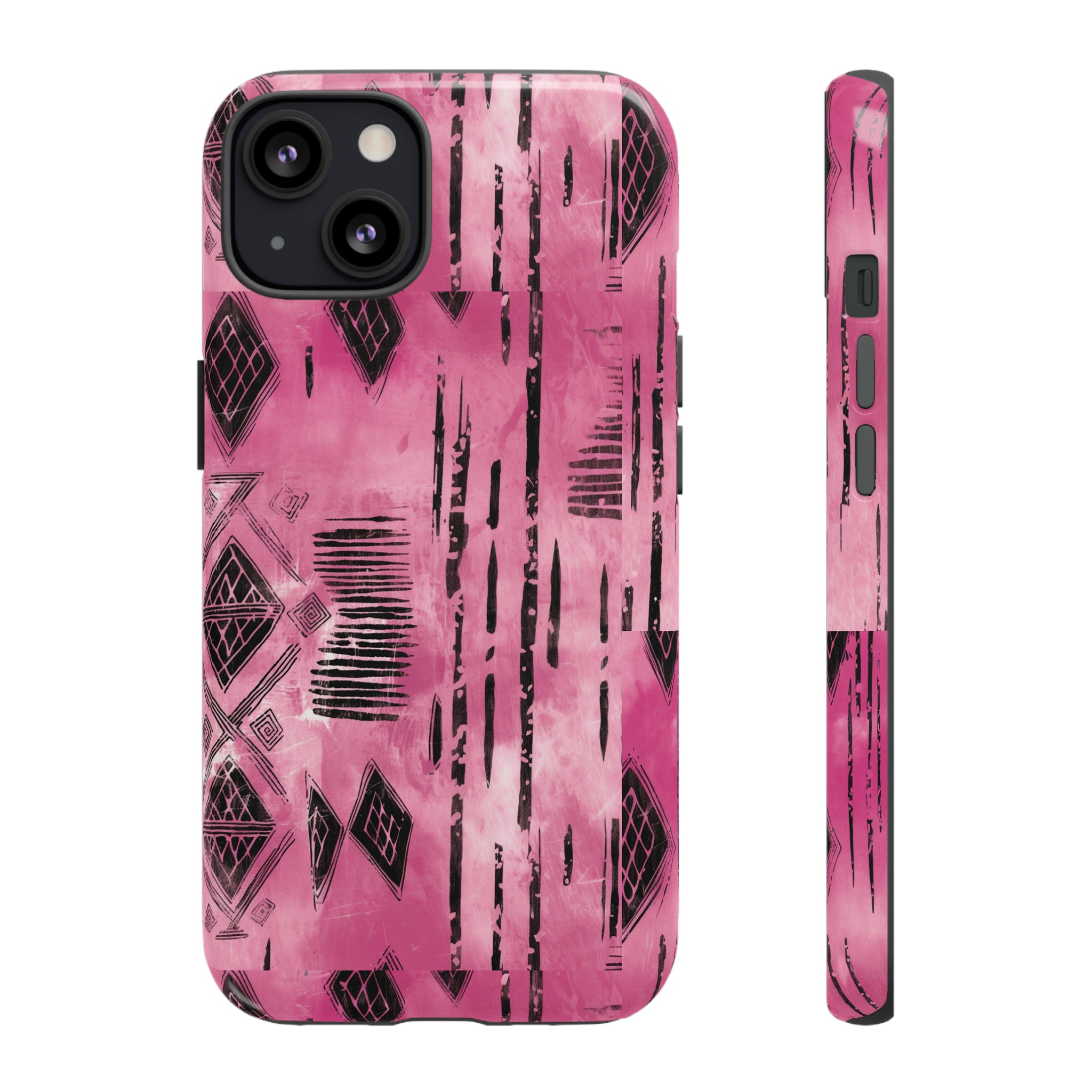 Pink and Black Tribal  phone Case