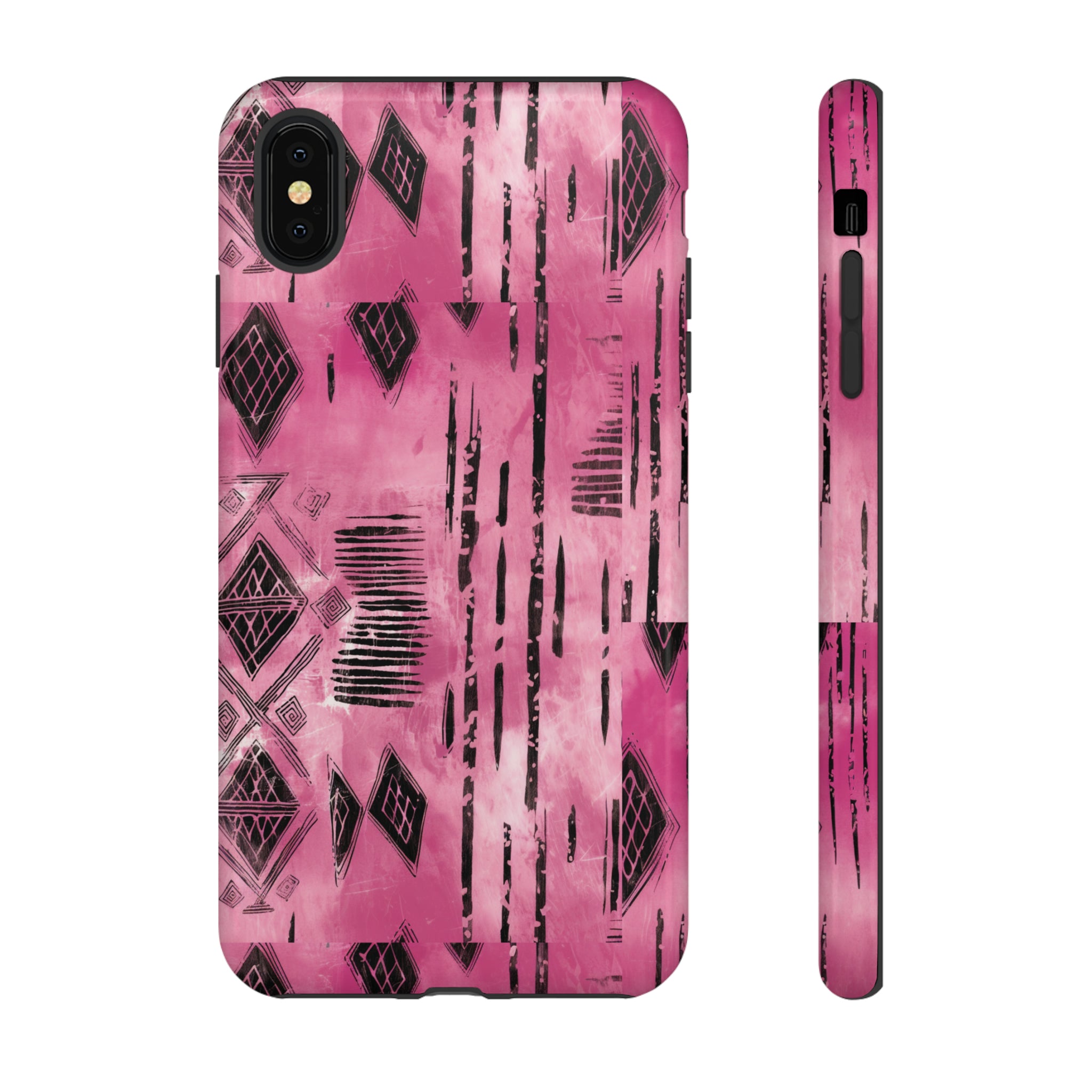 Pink and Black Tribal  phone Case