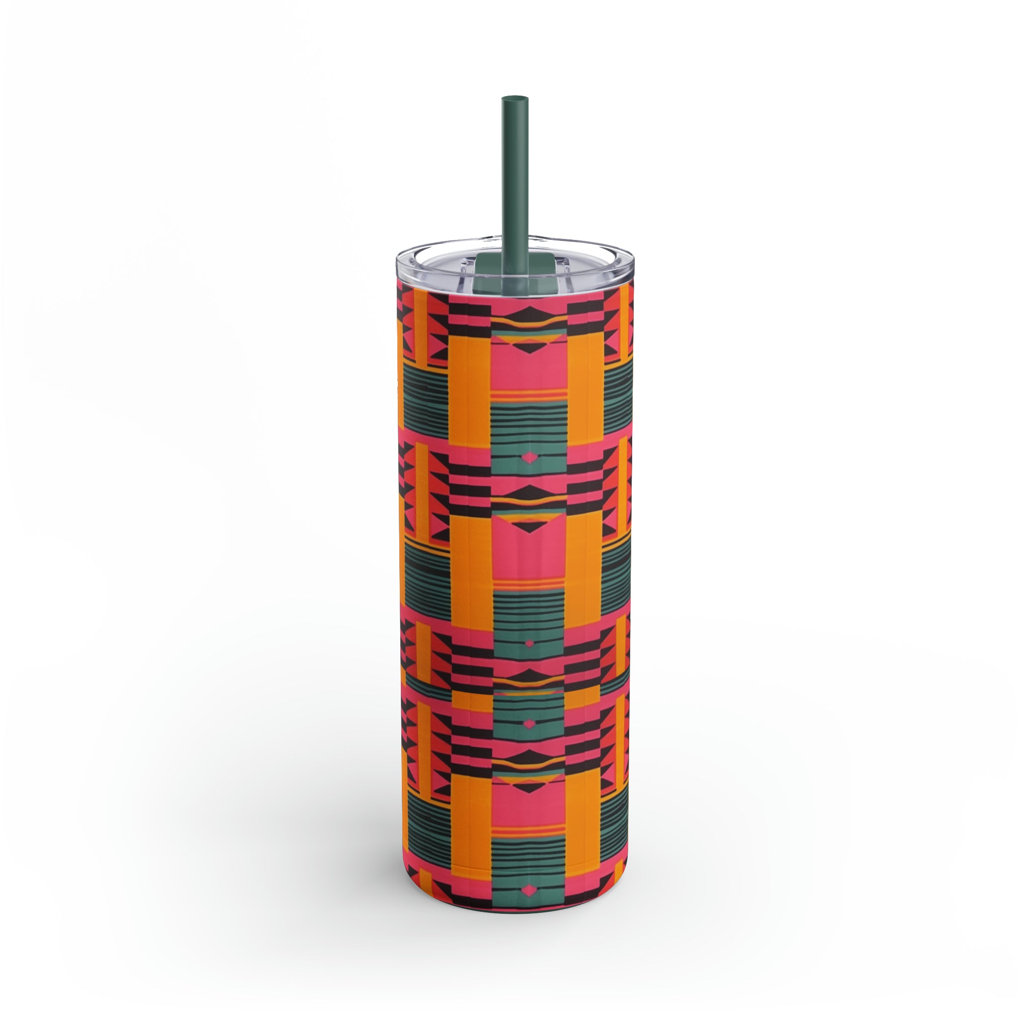 Kente Print Skinny Tumbler, 20oz