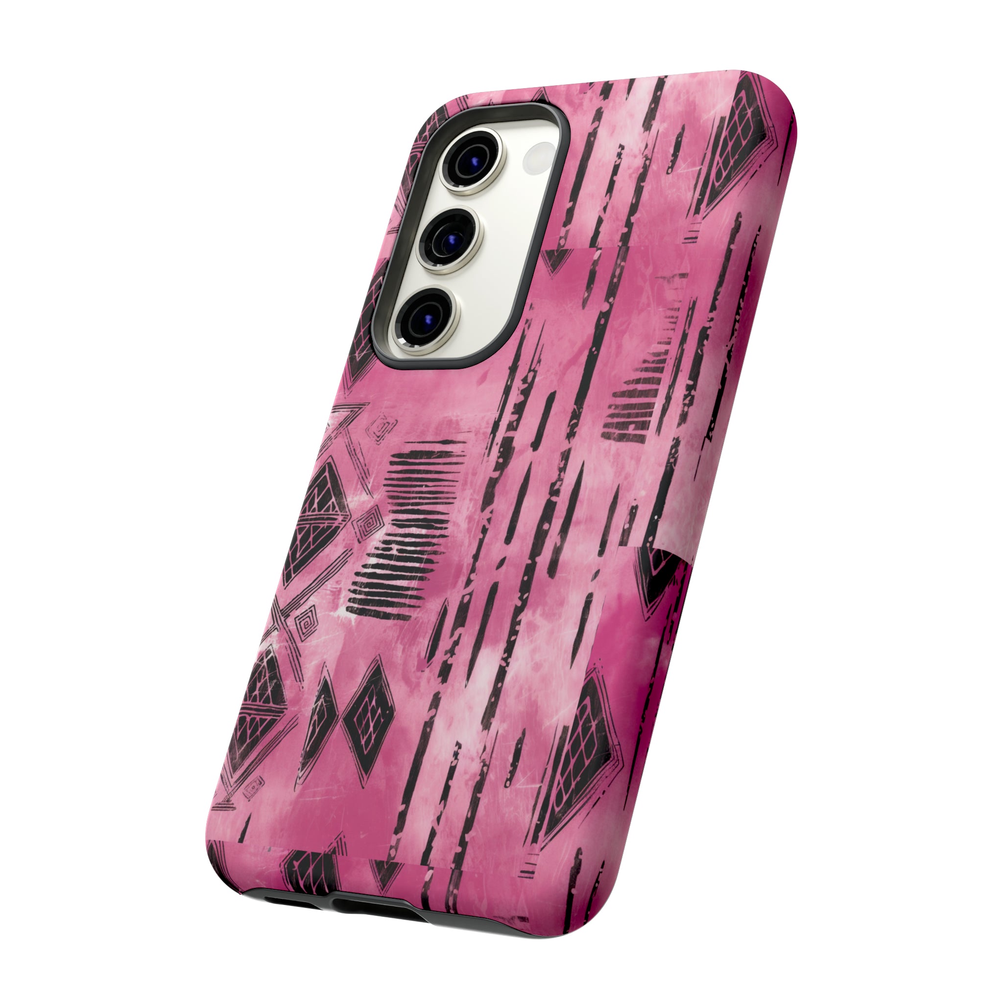 Pink and Black Tribal  phone Case