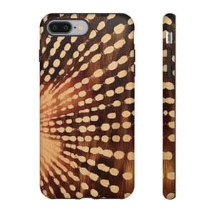 Shibori  Print Phone Case  Brown