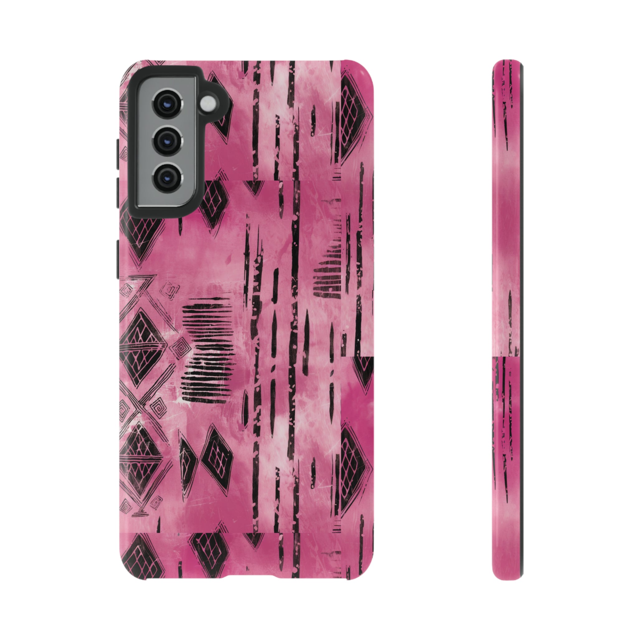 Pink and Black Tribal  phone Case