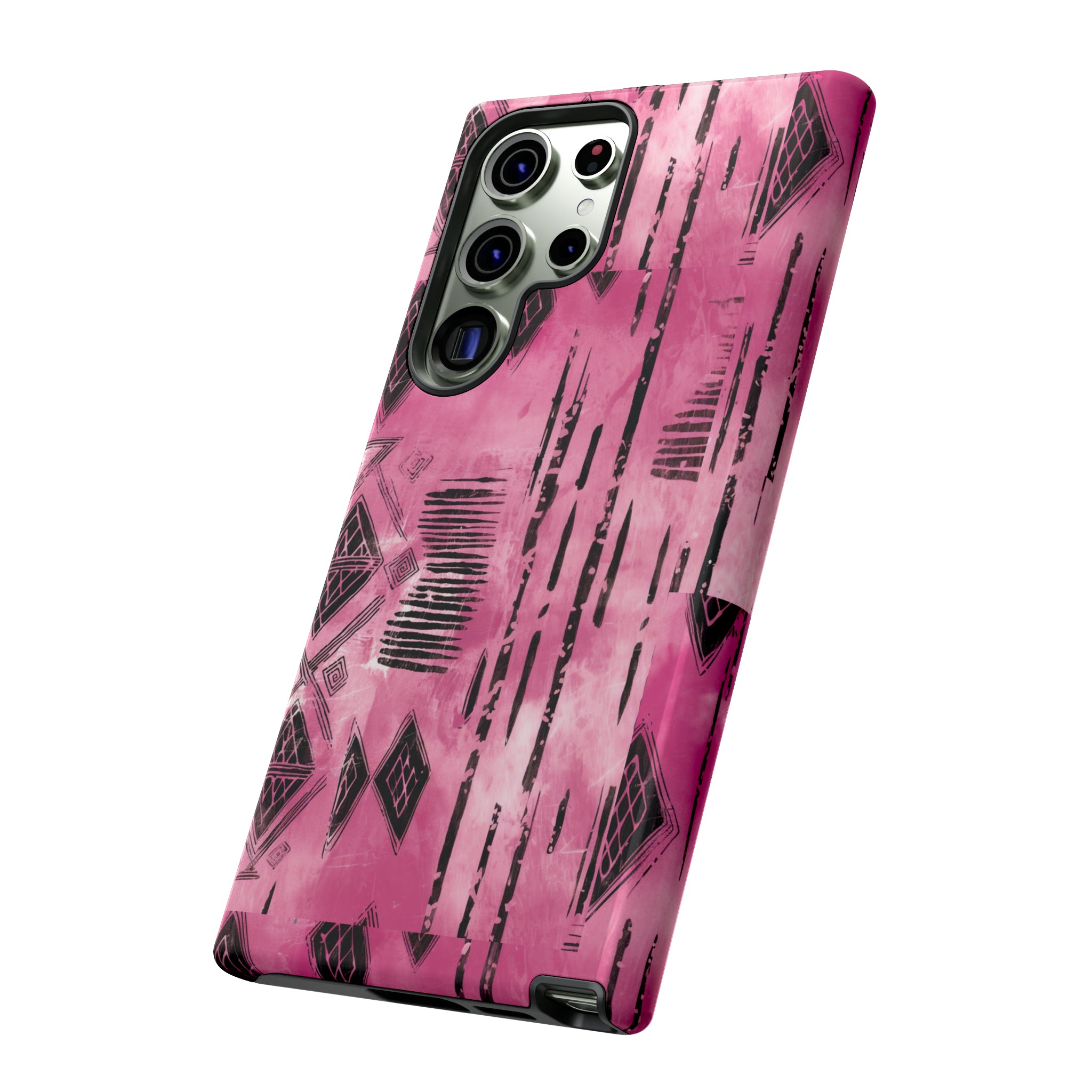 Pink and Black Tribal  phone Case