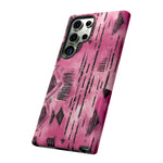 Load image into Gallery viewer, Pink and Black Tribal  phone Case
