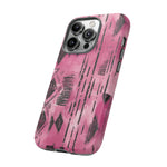 Load image into Gallery viewer, Pink and Black Tribal  phone Case
