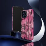 Load image into Gallery viewer, Pink and Black Tribal  phone Case
