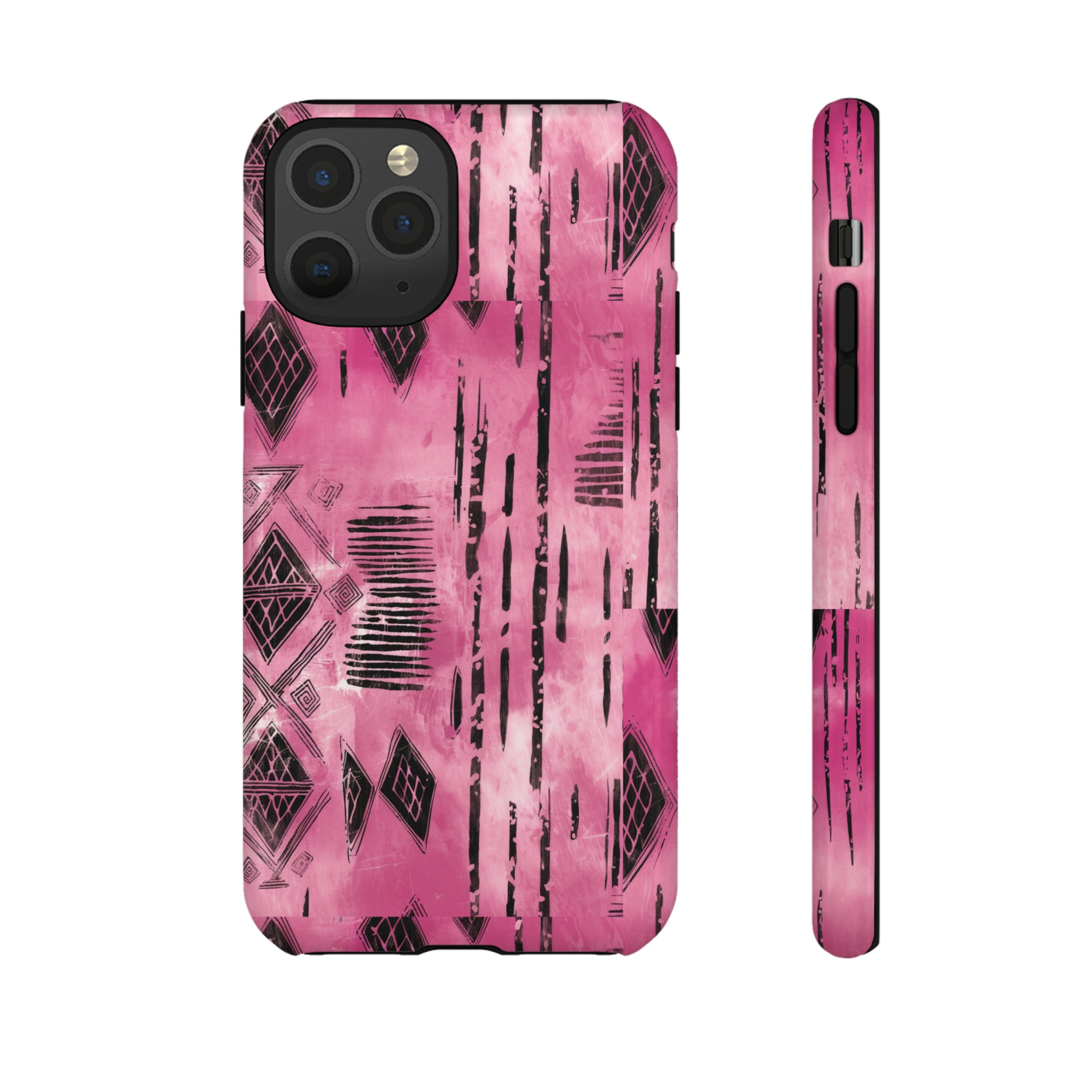 Pink and Black Tribal  phone Case