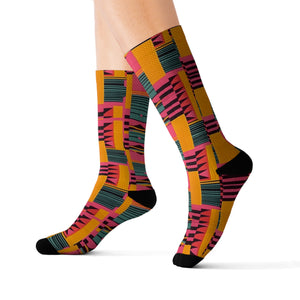 Kente print Socks