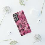 Load image into Gallery viewer, Pink and Black Tribal  phone Case
