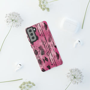 Pink and Black Tribal  phone Case