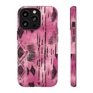 Pink and Black Tribal  phone Case