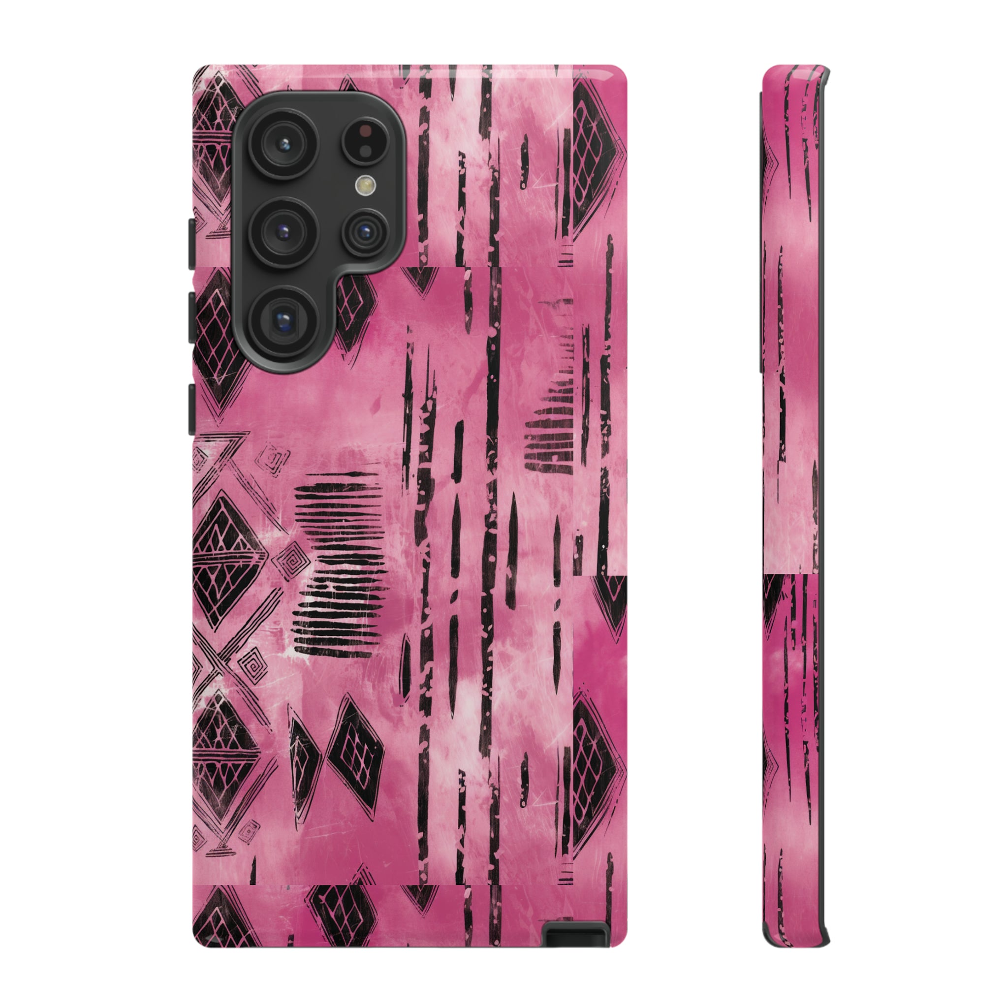 Pink and Black Tribal  phone Case