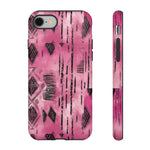 Load image into Gallery viewer, Pink and Black Tribal  phone Case
