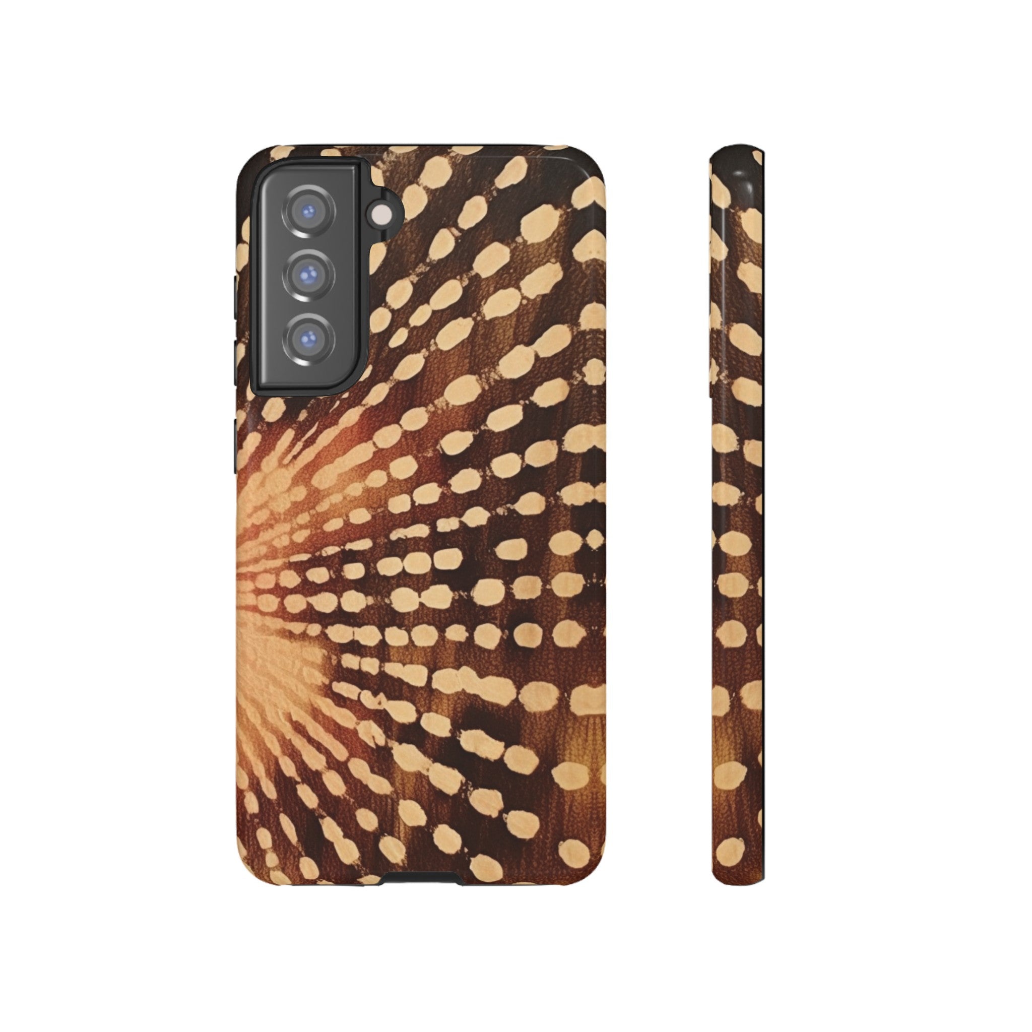 Shibori  Print Phone Case  Brown