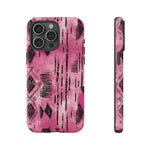 Load image into Gallery viewer, Pink and Black Tribal  phone Case
