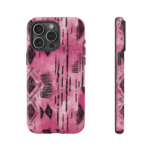 Pink and Black Tribal  phone Case