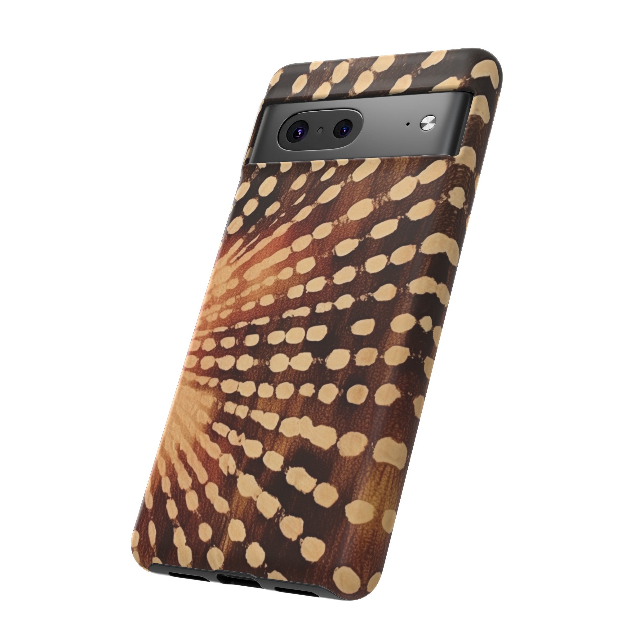 Shibori  Print Phone Case  Brown