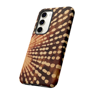 Shibori  Print Phone Case  Brown